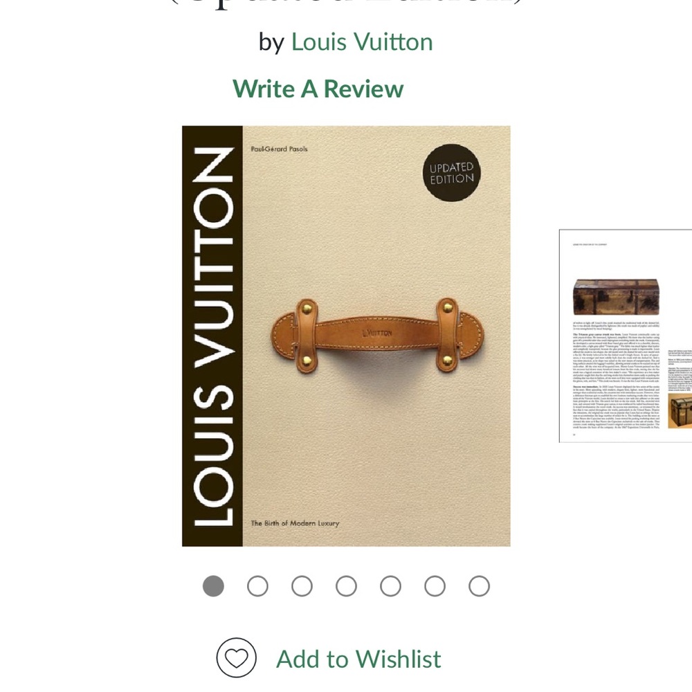 Louis Vuitton Updated Edition Book with Black and Gold Cover